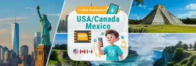 US & Canada eSIM | 3/5/7/14/30 Days | Daily/Total Data