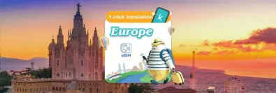Europe eSIM | High-Speed Daily or Total Data Plan