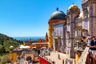 Sintra, Pena Palace, Regaleira, Cabo da Roca & Cascais Tour