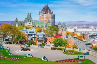 Quebec City, Montmorency Falls & Ice Hotel Tour from Montreal