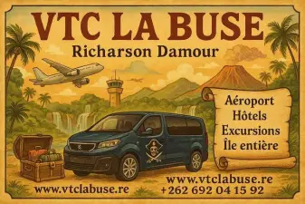 Private transfer Airport St Denis Roland Garros / West Reunion