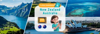 【50% OFF】New Zealand One NZ & Australia Optus Network Card|Daily / Total data eSIM