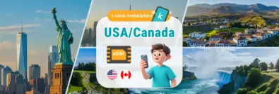 US & Canada SIM Card | US & Canada 3/5/7/14/30 days Daily traffic/total eSIM