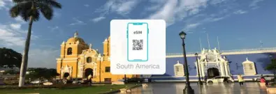 South America Unlimited Data eSIM - 500MB/daily up to 10GB High-Speed Data