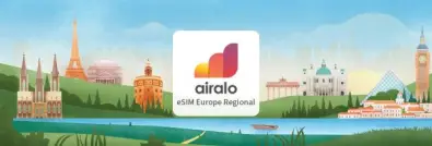 【Airalo European eSIM】European 500MB~100GB total, unlimited data eSIM